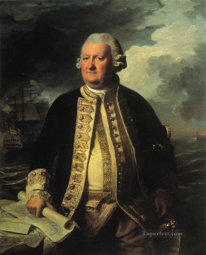 ジョン・シングルトン・コプリー Painting - クラーク・ゲイトン 白人植民地時代のニューイングランド提督の肖像画 ジョン・シングルトン・コプリー